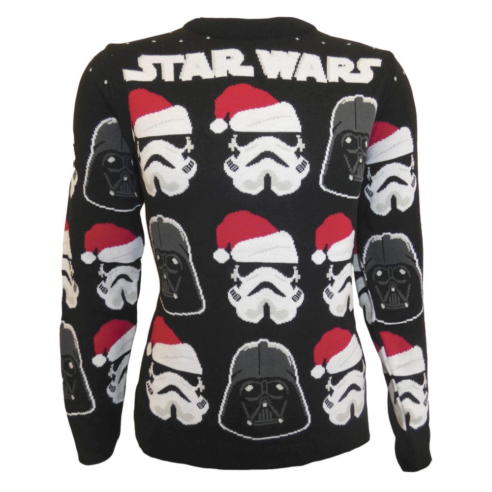 Disney Star Wars - Vader And Trooper Face Knitted jumper - Black